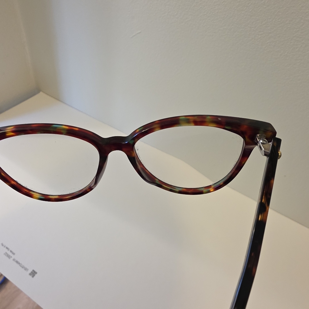 Authentic Christian Dior Montaigne 17 Cat-Eye Eyeglasses Tortoise Shell 51-16-14 - Picture 5 of 8